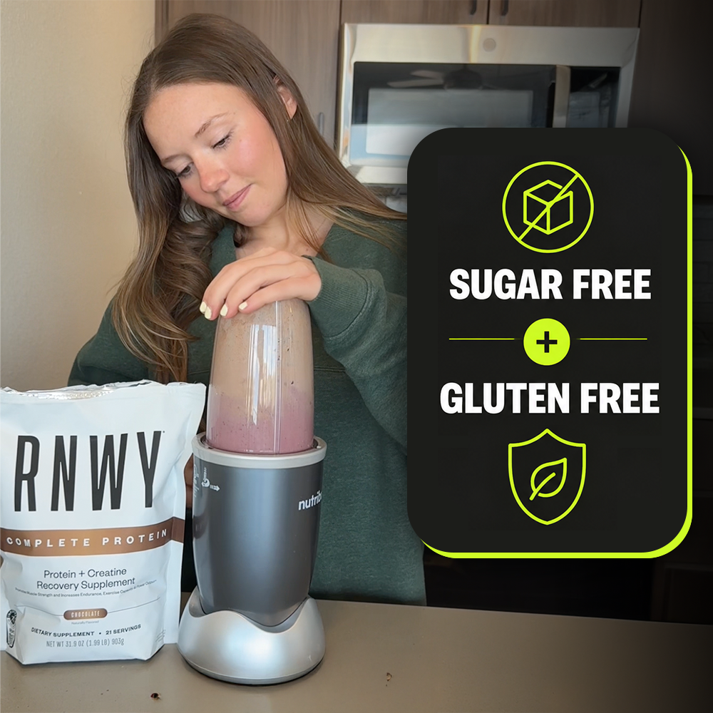 RNWY Complete Protein made with only natural flavors, no sucralose or carrageenan